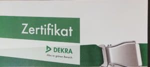 Dekra Zertifikat Palettenregal prüfen